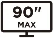 AISENS WT90F 119 Heavy Duty Fixed TV Wall Mount - ICON 1