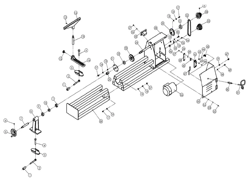 XPOtool 61591 Woodturning Lathe 2