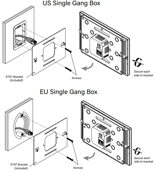 Russound XTS7 Wall-Mounted Touchscreen-fig3