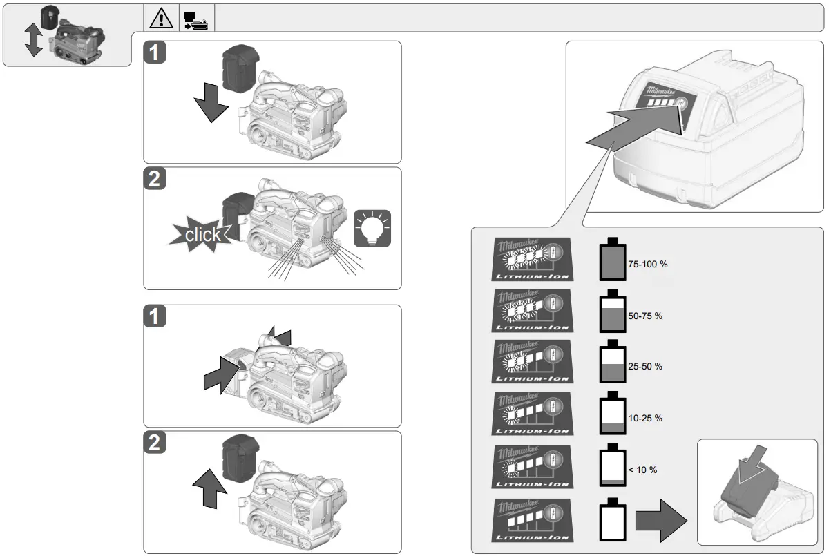 milwaukee M18 FBTS75 Belt Sander - fig 3