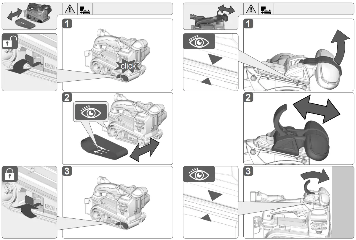 milwaukee M18 FBTS75 Belt Sander - fig 4
