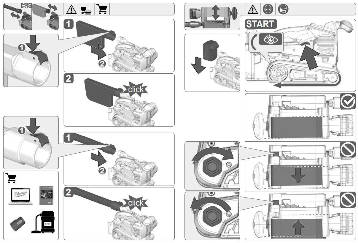 milwaukee M18 FBTS75 Belt Sander - fig 5