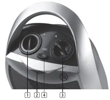 TRiSTAR KA-5038 Heater Instruction Manual - PARTS DESCRIPTION