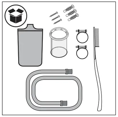Electrolux E9WHMIC1 Plastic Micro Filter for Washing Machine - box content