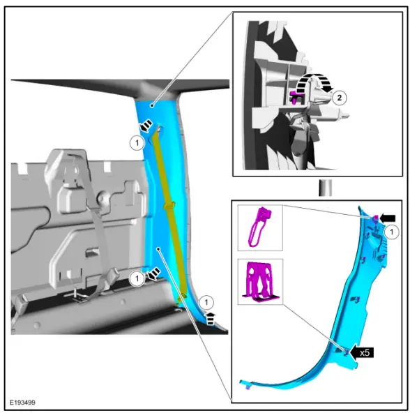 C-Pillar Trim Panel Removal