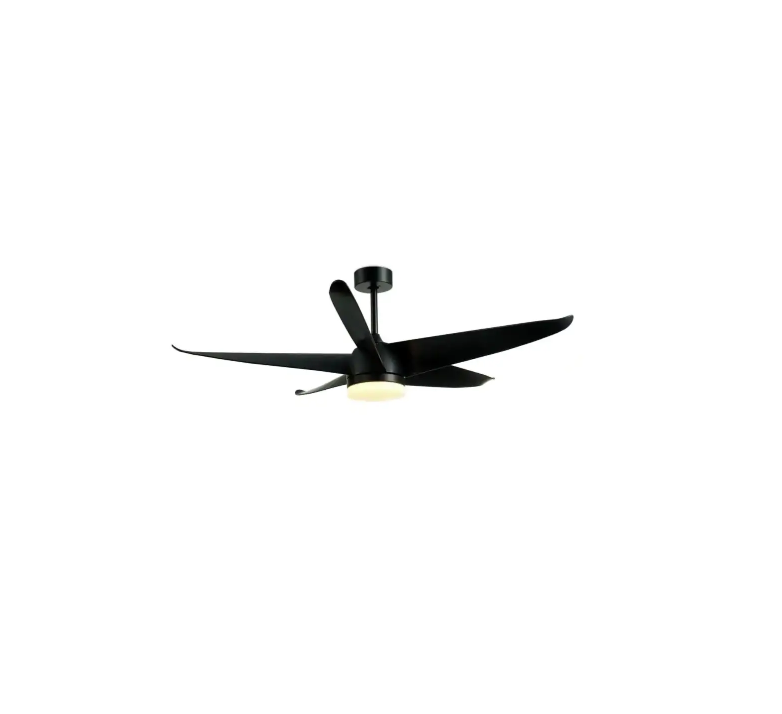 Youkain Hdlp-024ab Integrated Led Light Indoor Black 5 Blades Modern Ceiling Fans User Manual