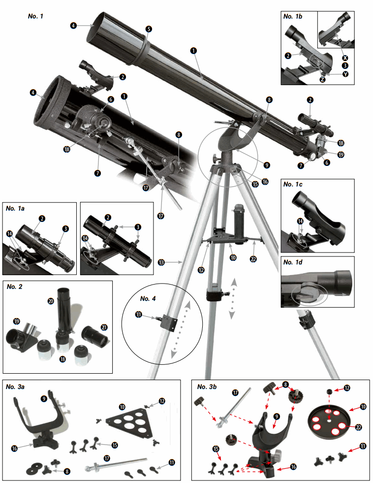 BRESSER National Geographic TELESCOPES with AZ Mount - Fig