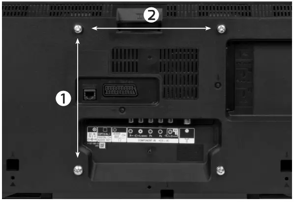 THOR 28012T Universal Swivel Tabletop TV Stand - componets 2