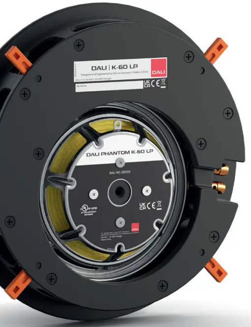 DALI K-60 LP In-Ceiling Speaker with Angled Tweeter fig 11