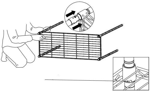 kogan OVCARLSBKTA Ovela Carlsbad Kitchen Shelving Unit -step 2