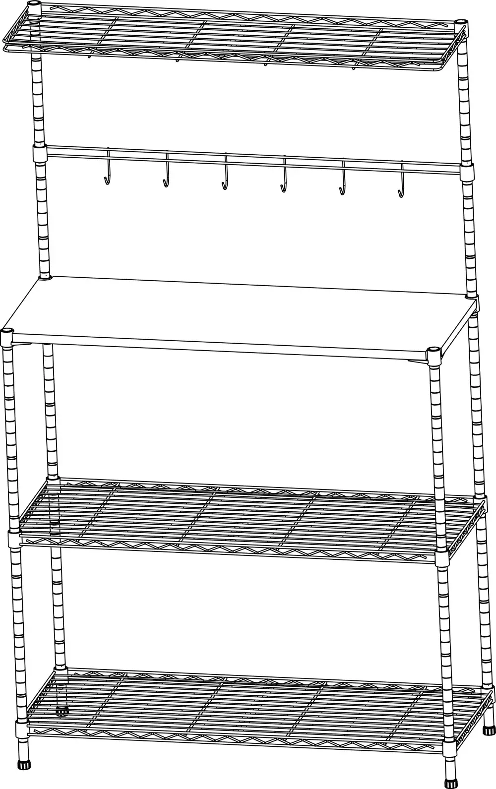 kogan OVCARLSBKTA Ovela Carlsbad Kitchen Shelving Unit -step 6.0