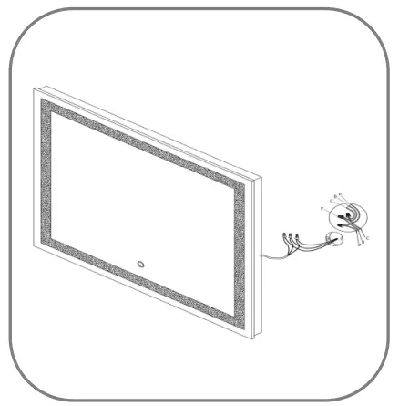 WELLFOR EX2BMF LED Bathroom Mirror 24-in W x 36-in H LED Lighted Silver - Fig 3