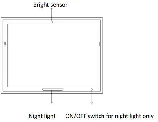WELLFOR EX2BMF LED Bathroom Mirror 24-in W x 36-in H LED Lighted Silver - Fig 5