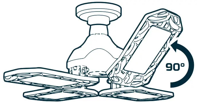 NEBO High Bright 9000 Lumen LED Garage Light - 2