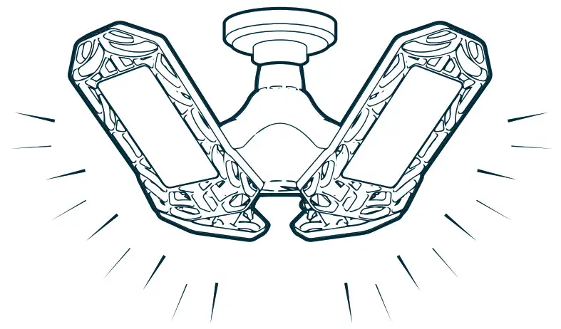 NEBO High Bright 9000 Lumen LED Garage Light - 3