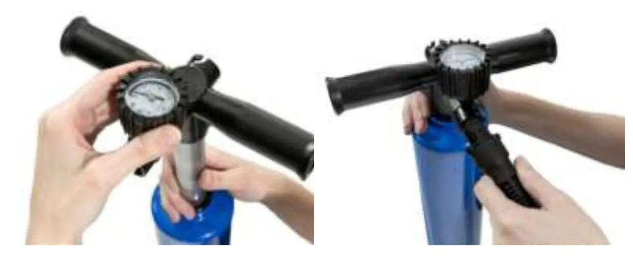 Mounting the air pump