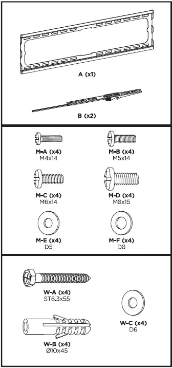 TooQ-LP1081T-B-TV-Wall-Mount-Bracket-for-Screens-37-Inch-80-Inch-FIG-1