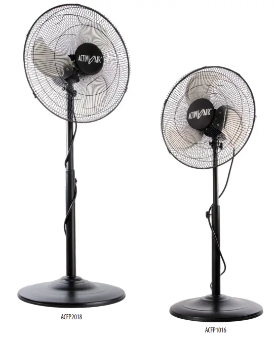 ACTIVE AIR B2288735 16 Inch Oscillating Pedestal Fan