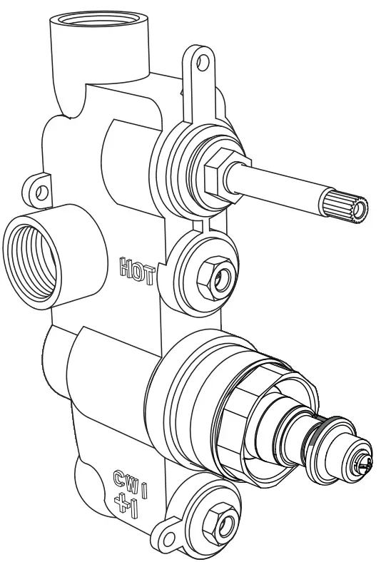 crosswater US-WLBP1000R Thermostatic Valve Rough