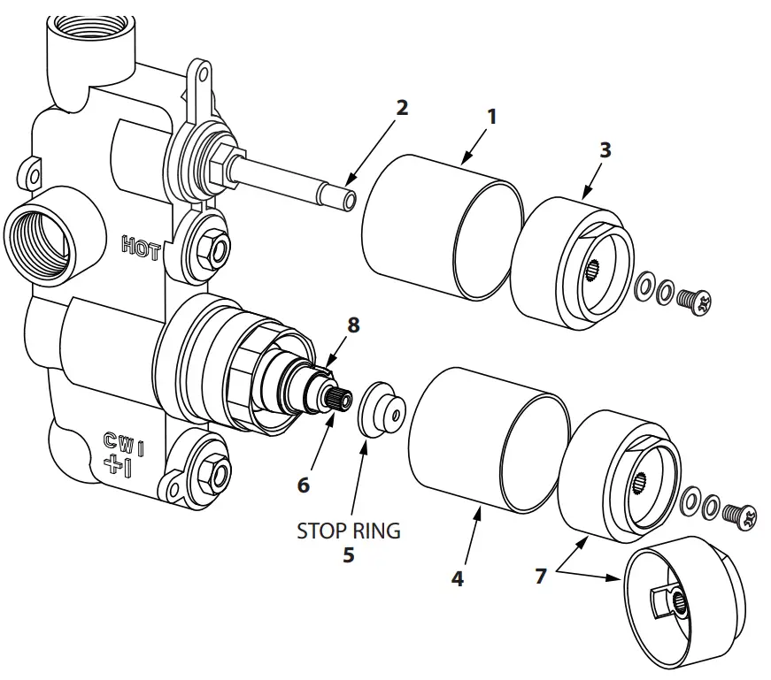 Fit collars and control covers