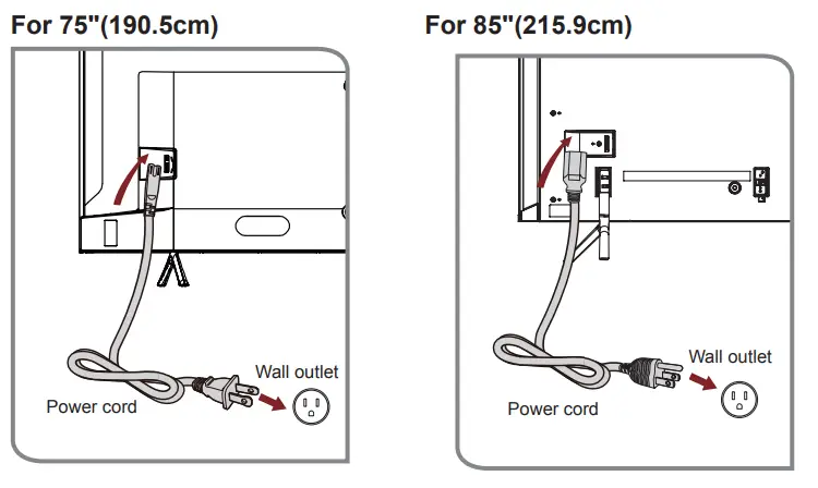 Hisense 4K HDR Smart TV - Power on the TV