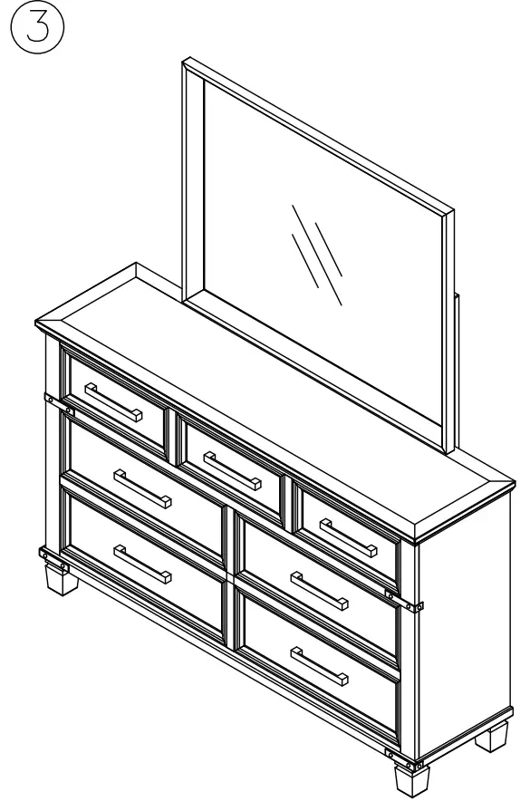 ASHLEY B772 36 Furniture Russelyn Bedroom Mirror - FIG2