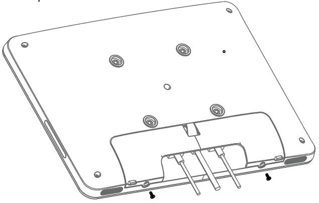 Fix the set screw to
secure the 1/0 cover