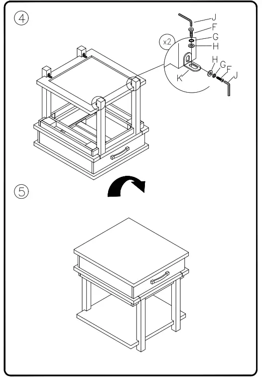 ASHLEY T892-3 Room Stanah End Table - 4