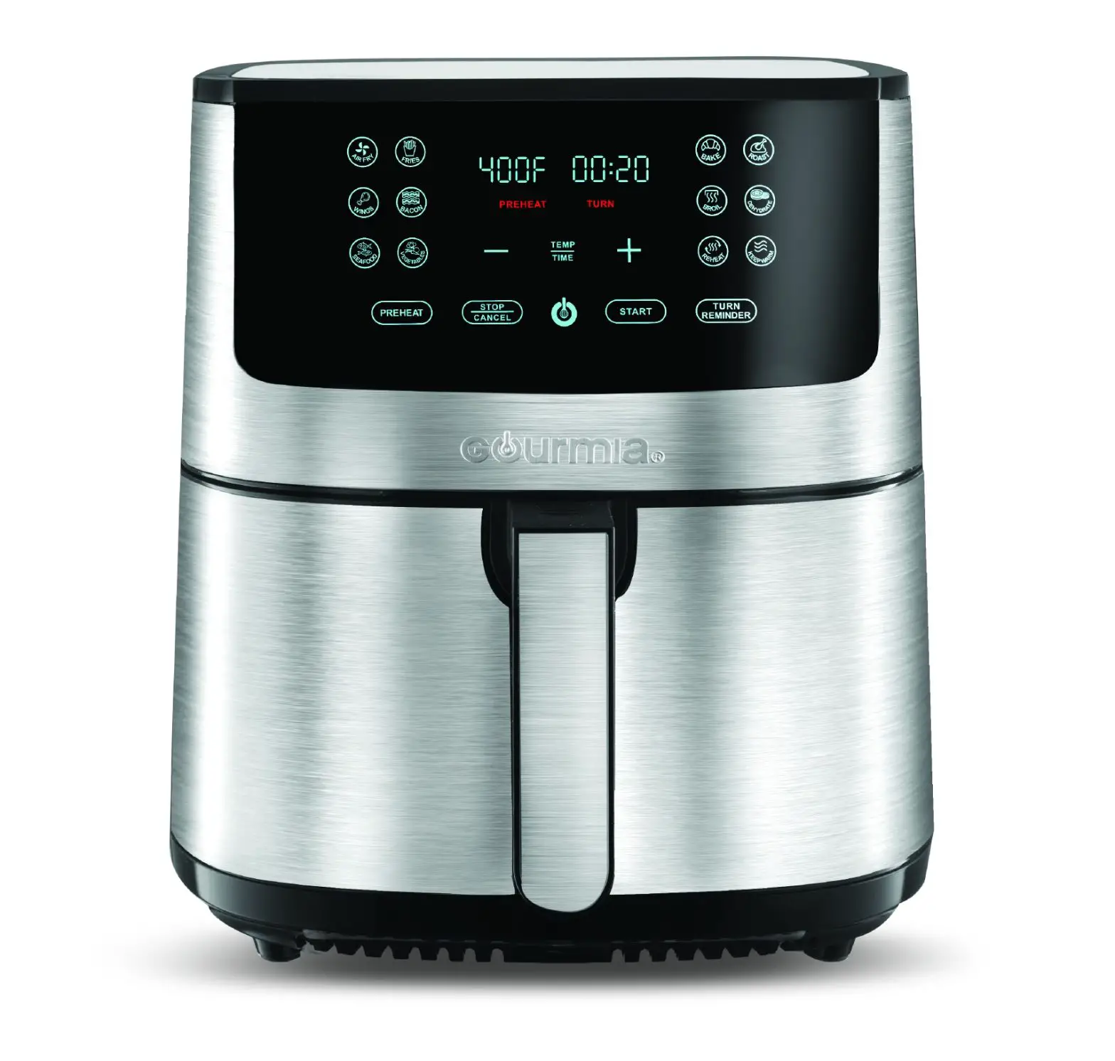 Gourmia 8QT Stainless Steel Digital Air Fryer GAF838