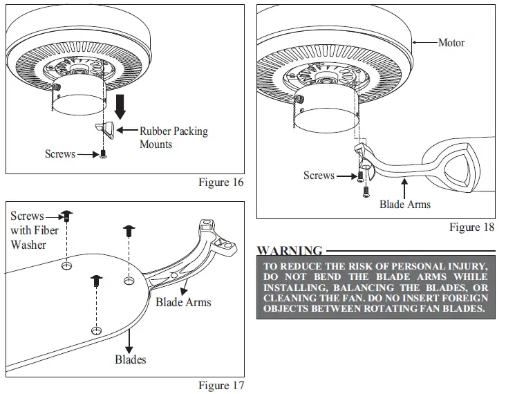 Hampton Bay CF-004 52 in ceiling fan fig-16