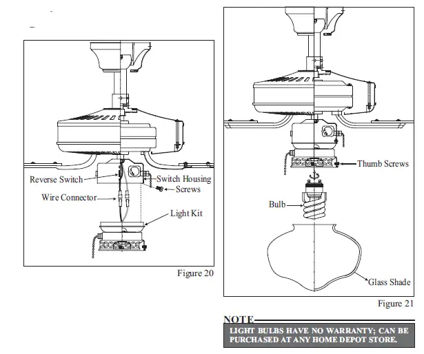 Hampton Bay CF-004 52 in ceiling fan fig-18