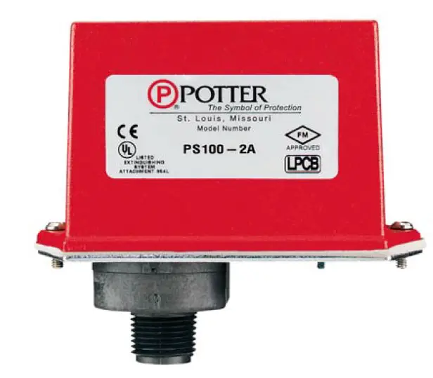 POTTER PS100-2A Pressure Type Flow Switch
