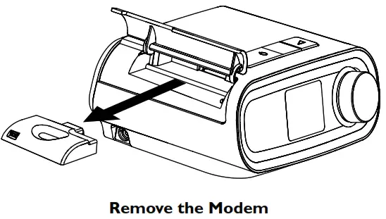 PHILIPS Respironics DreamStation Cellular Modem - Remove the Modem