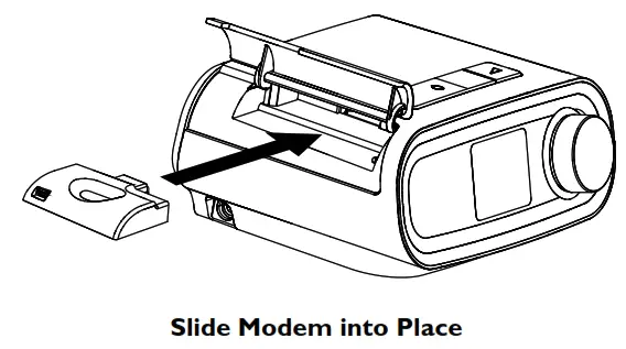 PHILIPS Respironics DreamStation Cellular Modem - Slide Modem into Place