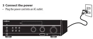INSIGNIA NS-R2001 AM/FM Stereo Receiver Quick Setup Guide