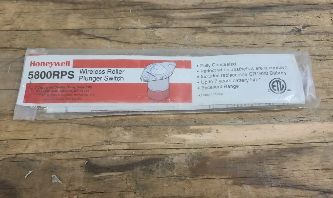 Honeywell 5800rps Wireless Roller Plunger Switch Instruction Manual