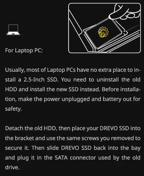 DREVO SSD - How to Install SSD to your Laptop PC