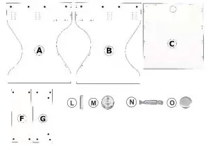 Thomann 506559 FPY Studio Podcast Desk- Scope of delivery