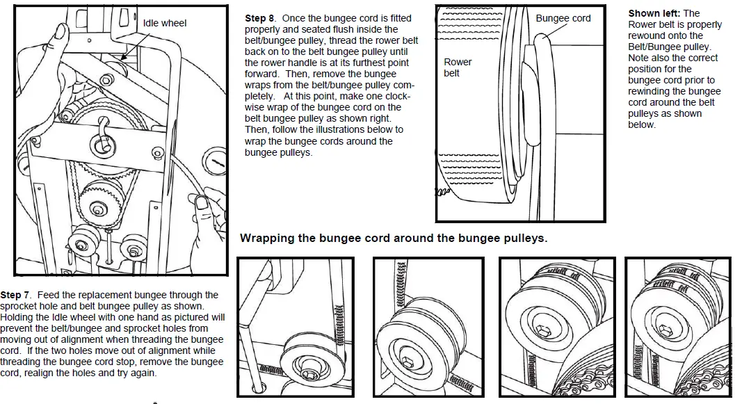 Changing the bungee cord 2