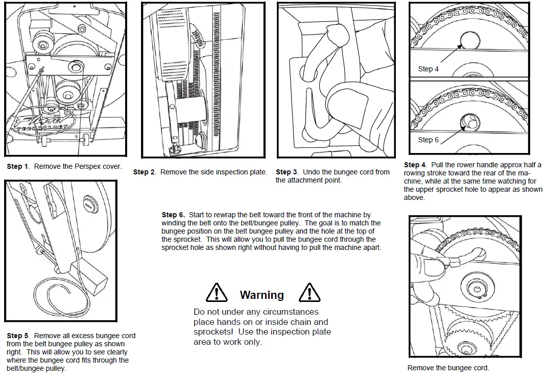 Changing the bungee cord