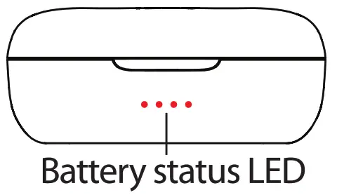 TB200 Buttonless True Wireless Stereo Earbuds with Charging Case - Charging case 1