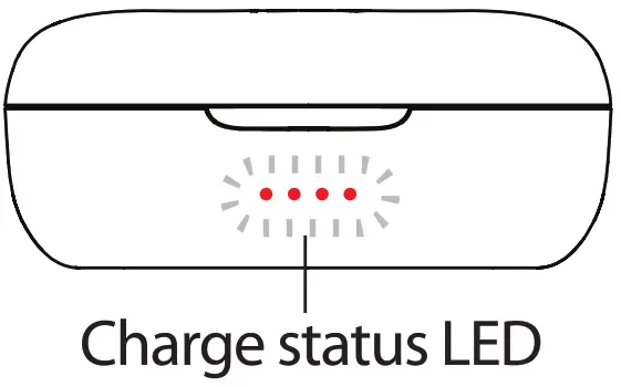 TB200 Buttonless True Wireless Stereo Earbuds with Charging Case - Charging case