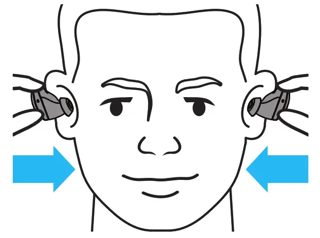 TB200 Buttonless True Wireless Stereo Earbuds with Charging Case - Wear Earbuds