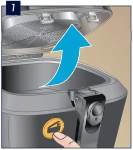 DeLonghi FH2133 Rapid Crisp Air Fryer - RAPID CRISP AIR FRYER OPERATION 1