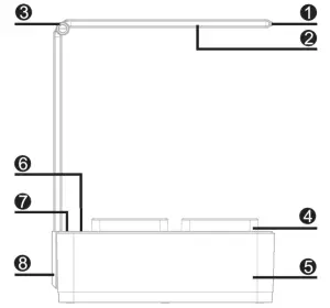 kogan CTPTPLHYDRB Self Watering Pot Plant with LED Groe Light - OVERVIEW
