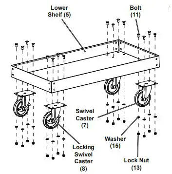 U S GENERAL 30 Service Cart fig1