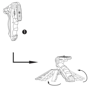 Tenwei TWJ 09L Smartphone Vlogging Kit-Open The Tripod