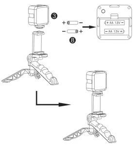 Tenwei TWJ 09L Smartphone Vlogging Kit-Phone Clip