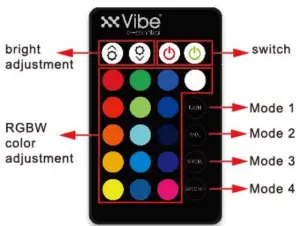 Vibe FB BAPP Color Changing Light Bulb - remote
