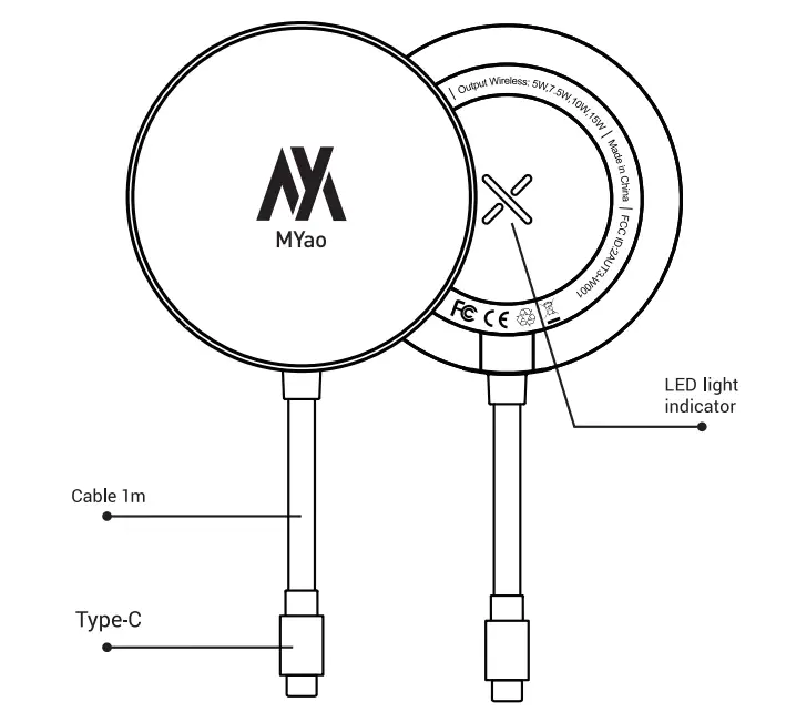 MYAO W001 Magnetic Wireless Charger fig3